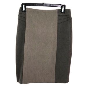 Tan/gray pencil skirt from express - size 2
